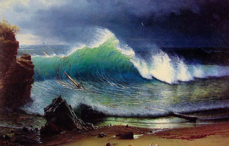 Albert Bierdstadt The Shore of the Turquoise Sea